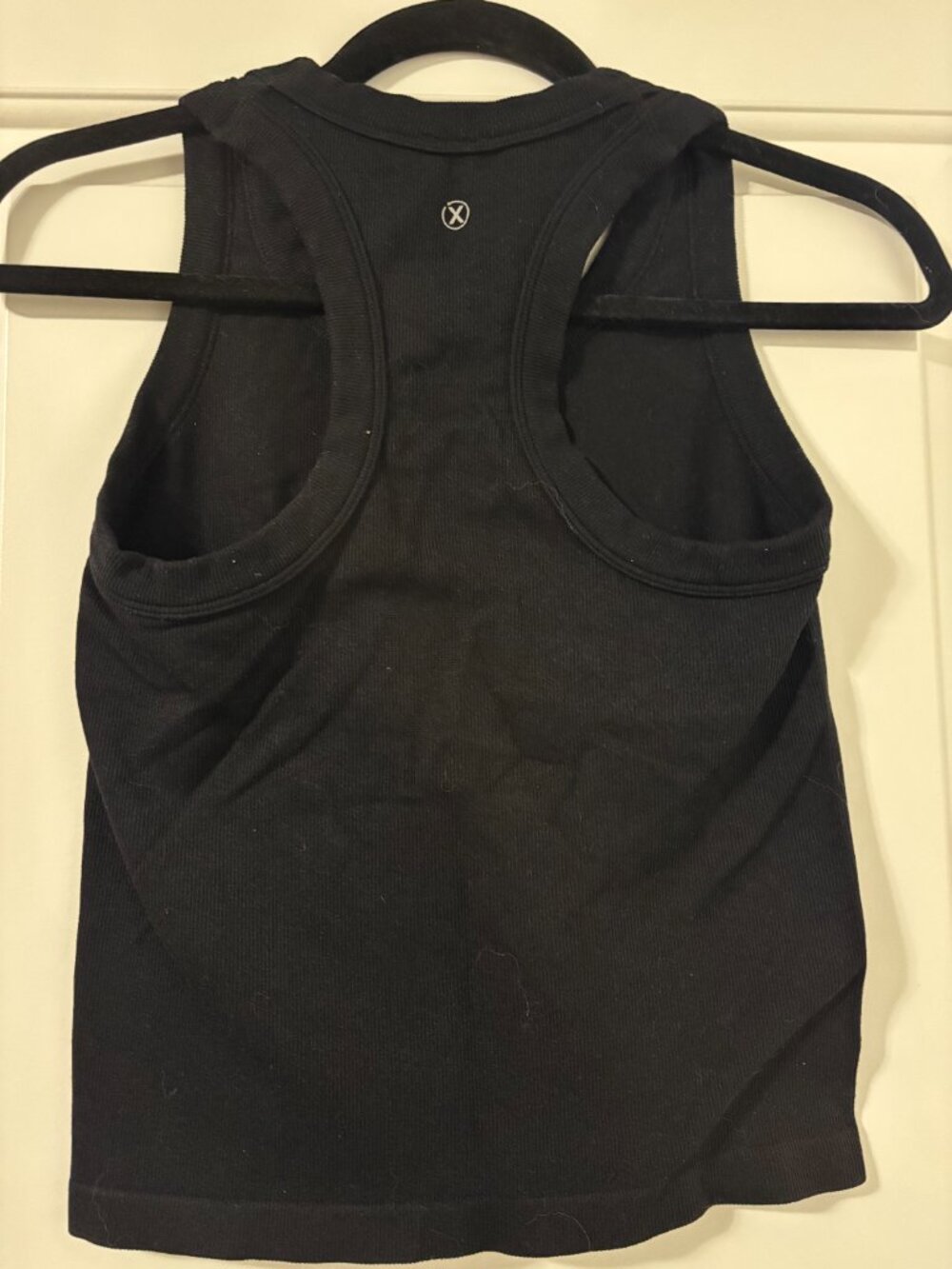 Reflex Black Ribbed Stretch Tank Top Size Small - Picture 3 of 3